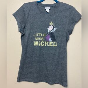 Disneyland youth t shirt with “maleficent” on the front, grey, XXL, never worn